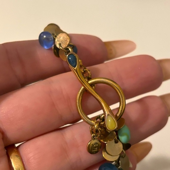 Liz Claiborne vintage glass and acrylic gold tone cha cha style set - Picture 7 of 8